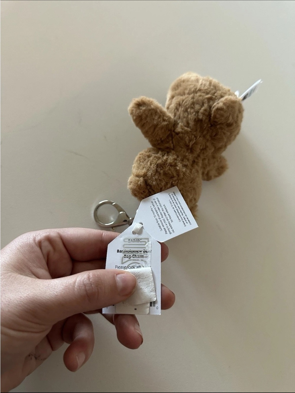 NEW AUTHENTIC Jellycat Bartholomew Bear Bag Charm Keychain Plush Mini Brand new - Picture 6 of 6